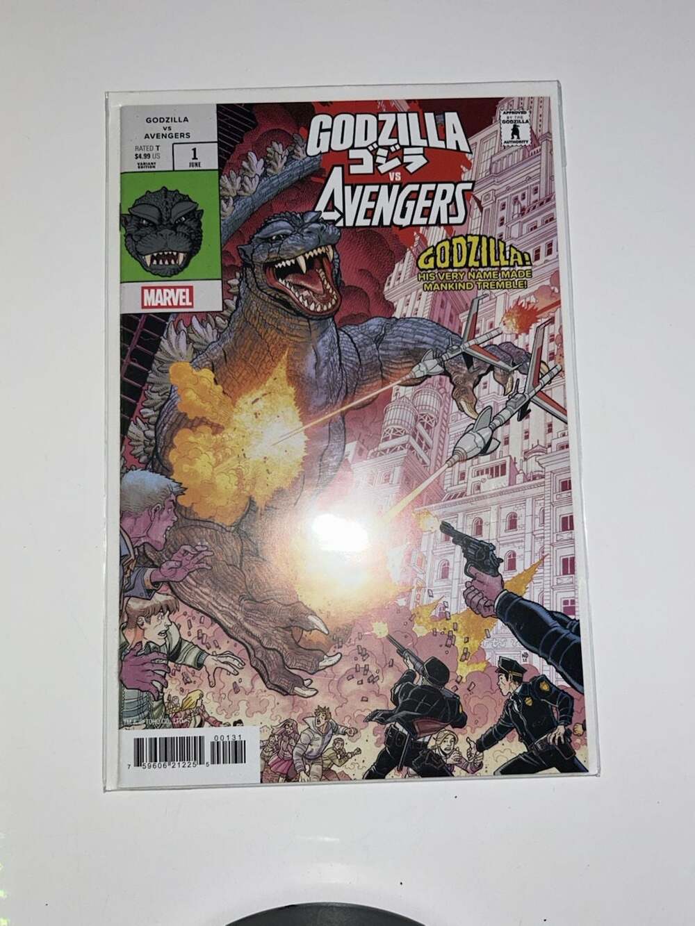 Marvel Godzilla Vs Avengers #1 Comic Book Nick Bradshaw Variant